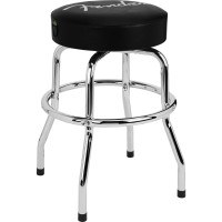 Fender 9192022013 - Fender™ Spaghetti Logo Pick Pouch Barstool, Black/Chrome, 30