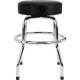 Fender 9192022013 - Fender™ Spaghetti Logo Pick Pouch Barstool, Black/Chrome, 30