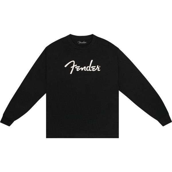 9192523806 - Fender® Spaghetti Logo Long-Sleeve T-shirt, Black, XXL