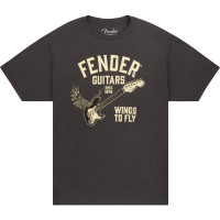 9192828606 - Fender® Wings To Fly T-Shirt, Vintage Black, XL