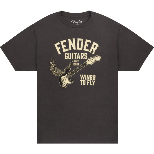 9192828806 - Fender® Wings To Fly T-Shirt, Vintage Black, XXL