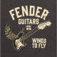 9192828806 - Fender® Wings To Fly T-Shirt, Vintage Black, XXL