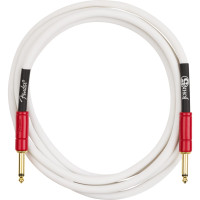 Fender 990810209 - John 5 Instrument Cable, White and Red, 10'
