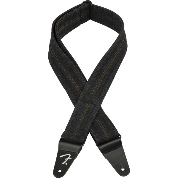 Fender 990638004 - Fender® x Wrangler® Denim Strap, Washed Black Stitch