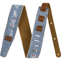 990638011 - Fender® x Wrangler® Ripped Denim Strap, Indigo