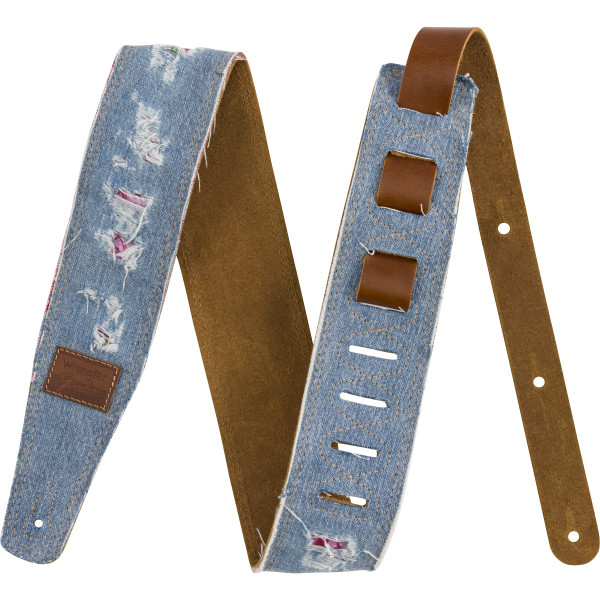 990638011 - Fender® x Wrangler® Ripped Denim Strap, Indigo