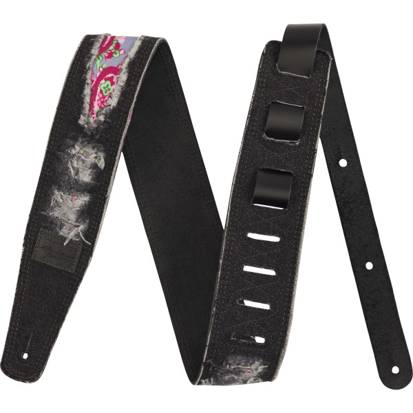 Fender 990638012 - Fender® x Wrangler® Ripped Denim Strap, Black