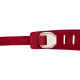 Fender 990650109 - John 5 Leather Strap, White and Red