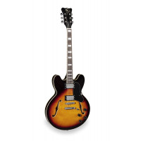 SOUNDSATION JAZZ-ROOT H BSB - Double cutaway félakusztikus gitár humbucker hangszedőkkel