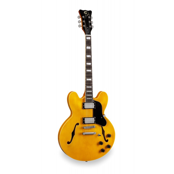 SOUNDSATION JAZZ-ROOT H ANT - Double cutaway félakusztikus gitár humbucker hangszedőkkel