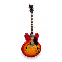 SOUNDSATION JAZZ-ROOT H CSB - Double cutaway félakusztikus gitár humbucker hangszedőkkel