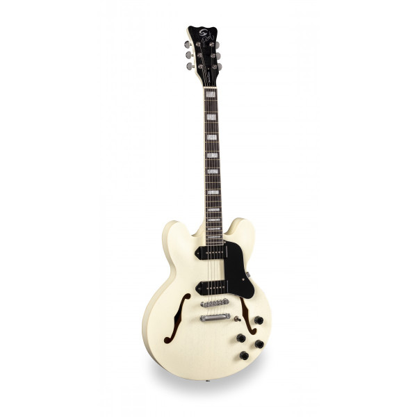SOUNDSATION JAZZ-ROOT P VW - Double cutaway félakusztikus gitár single coil hangszedőkkel