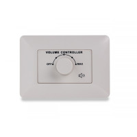HELVIA MURA 305 - 5W Volume attenuator for 70-100V speakers, 4 positions + Off, with auxiliary line and 24V alarm control