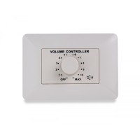 HELVIA MURA 310 - 10W Volume attenuator for 70-100V speakers, 11 positions + Off, with auxiliary line and 24V alarm control