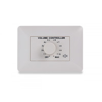 HELVIA MURA 330 - 30W Volume attenuator for 70-100V speakers, 11 positions + Off, with auxiliary line and 24V alarm control