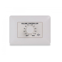 HELVIA MURA 360 - 60W Volume attenuator for 70-100V speakers, 11 positions + Off, with auxiliary line and 24V alarm control