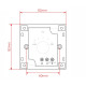 HELVIA MURA 205 - 5W Volume attenuator for 70-100V speakers, 4 Positions + Off
