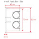 HELVIA MURA 205 - 5W Volume attenuator for 70-100V speakers, 4 Positions + Off