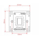 HELVIA MURA 210 - 10W Volume attenuator for 70-100V speakers, 11 positions + Off, with auxiliary line and 24V alarm control