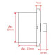 HELVIA MURA 210 - 10W Volume attenuator for 70-100V speakers, 11 positions + Off, with auxiliary line and 24V alarm control HELVIA MURA 210 - 10W Volume attenuator for 70-100V speakers, 11 positions + Off, with auxiliary line and 24V alarm control