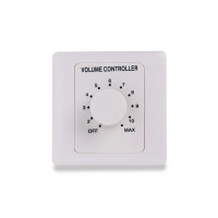 HELVIA MURA 230 - 30W Volume attenuator for 70-100V speakers, 11 positions + Off, with auxiliary line and 24V alarm control