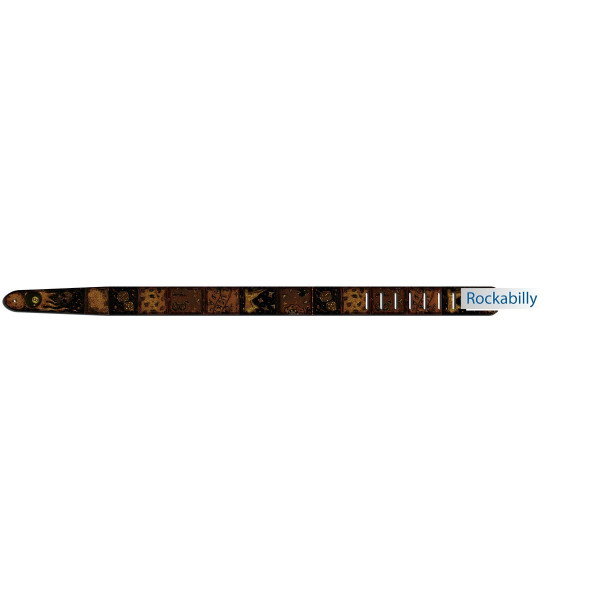 RBLAR 6 - Guitar and Bass Strap Printed Synthetic Leather (Rockabilly) RBLAR 6 - Guitar and Bass Strap Printed Synthetic Leather (Rockabilly)