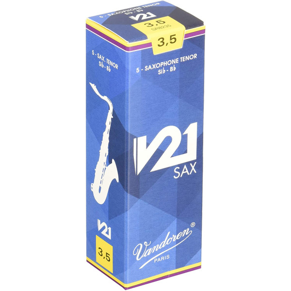 Vandoren SR8235 - Bb 3,5 Tenor Sax Reeds V21 Pack 5pcs
