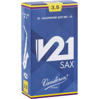 Vandoren SR814 - 4 Alto Saxophone Reeds V21 Pack 10pcs Vandoren SR814 - 4 Alto Saxophone Reeds V21 Pack 10pcs