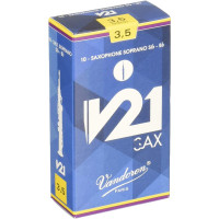 Vandoren SR8035 - Bb 3,5 Sopran Sax Reeds V21 Pack 10pcs