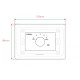 HELVIA MURA 305 - 5W Volume attenuator for 70-100V speakers, 4 positions + Off, with auxiliary line and 24V alarm control