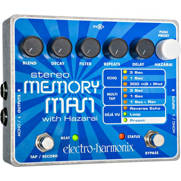 Electro-Harmonix Stereo Memory Man with Hazarai effektpedál