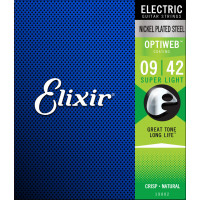 Elixir 19002 OPTIWEB Coating Super Light 9-42 elektromos gitárhúr
