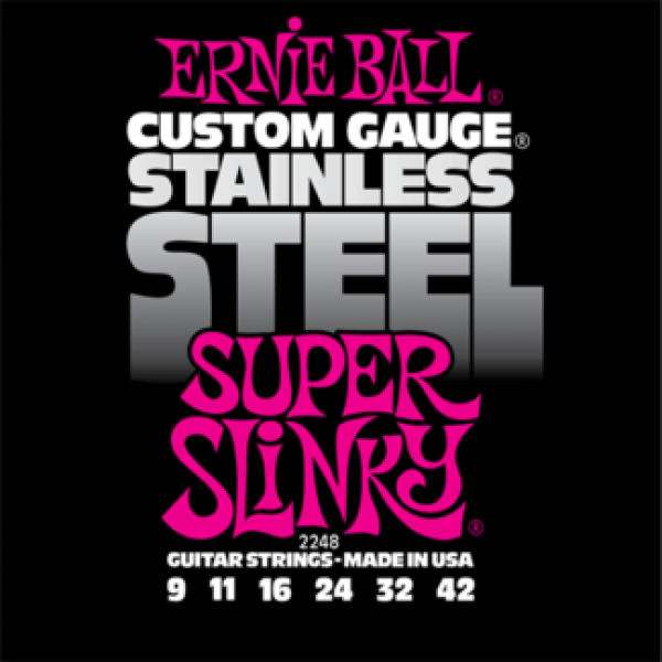 Ernie Ball 2248 Stainless Steel Super Slinky 9-42 elektromos gitárhúr
