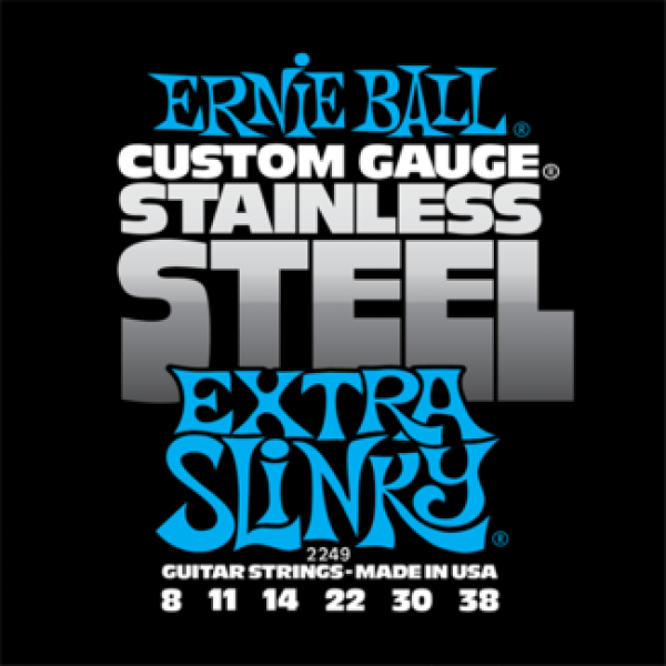 Ernie Ball 2249 Stainless Steel Extra Slinky 8-38 elektromos gitárhúr