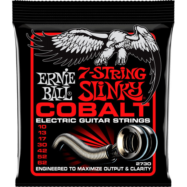 Ernie Ball 2730 Cobalt 7 Regular Slinky 10-62 elektromos gitárhúr