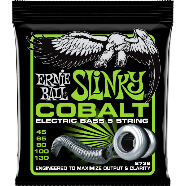 Ernie Ball 2736 Cobalt Slinky 5 45-130 basszusgitárhúr