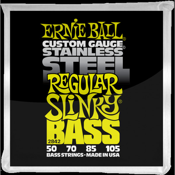 Ernie Ball 2842 Stainless Steel Regular Slinky 50-105 basszusgitárhúr