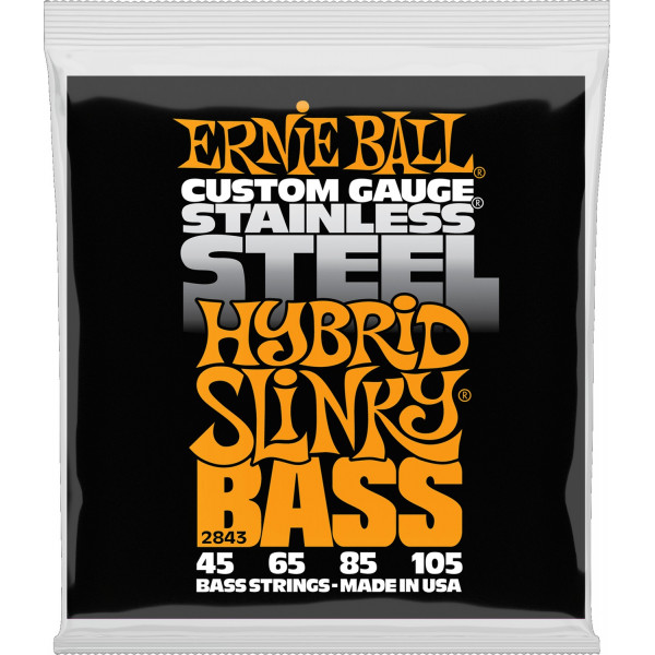 Ernie Ball 2843 Stainless Steel Hybrid Slinky 45-105 basszusgitárhúr