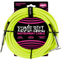 Ernie Ball 6057 neonsárga 7,65m szövet gitárkábel