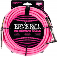 Ernie Ball 6065 pink 7,65m szövet gitárkábel