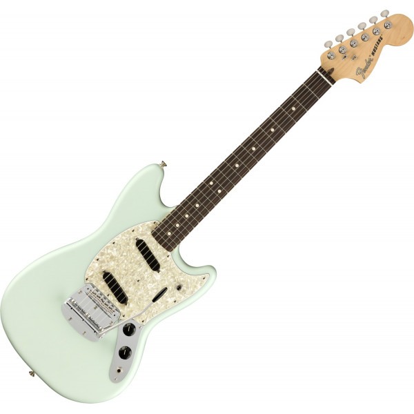 Fender American Performer Mustang RW Sonic Blue elektromos gitár
