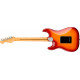 Fender American Ultra Luxe Stratocaster MN Plasma Red Burst elektromos gitár