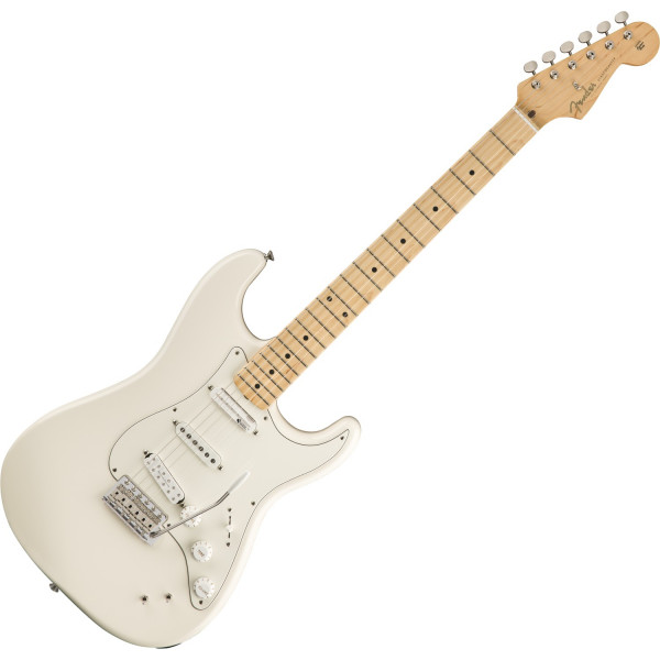 Fender EOB Stratocaster MN Olympic White elektromos gitár