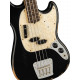 Fender JMJ Road Worn Mustang Bass Black elektromos basszusgitár