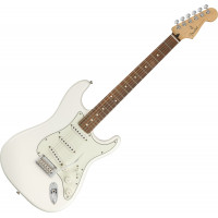 Fender Player Stratocaster PF Polar White elektromos gitár