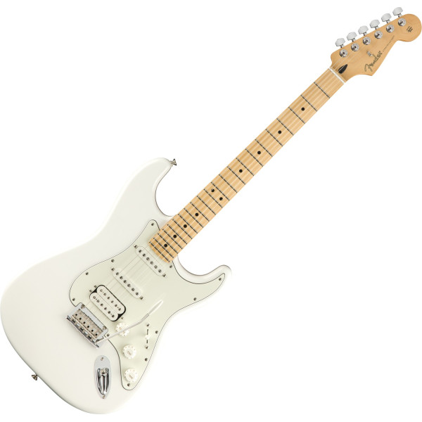 Fender Player Stratocaster HSS MN Polar White elektromos gitár