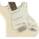 Fender Albert Hammond Jr. Signature Stratocaster RW Olympic White elektromos gitár