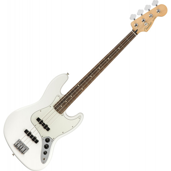 Fender Player Jazz Bass PF Polar White elektromos basszusgitár