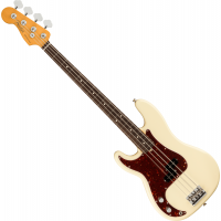 Fender American Professional II Precision Bass RW Olympic White balkezes elektromos basszusgitár