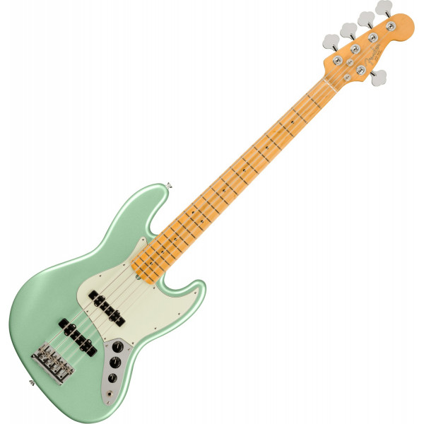 Fender American Professional II Jazz Bass V MN Mystic Surf Green elektromos basszusgitár
